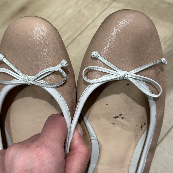 Delman Pink and White Flats - Picture 10 of 11